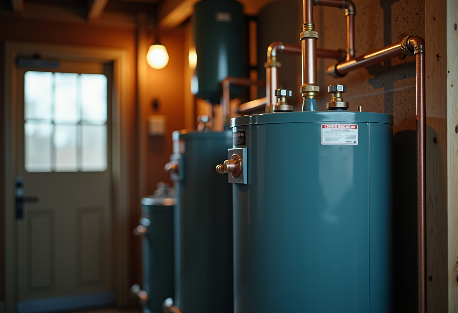 Forty-gallon water heater swapped with a new expansion tank in Moore
