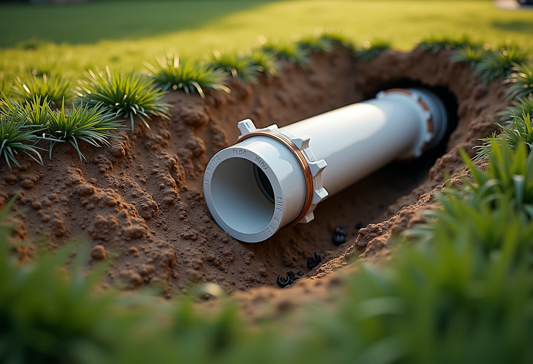 Sewer spot repair after a root intrusion in Warr Acres